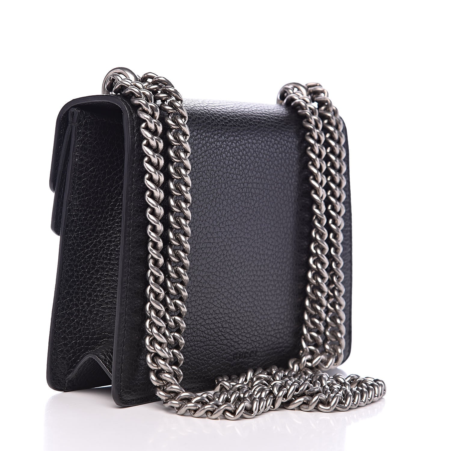 Gucci Calfskin Mini Dionysus Shoulder Bag Black 3 of 12