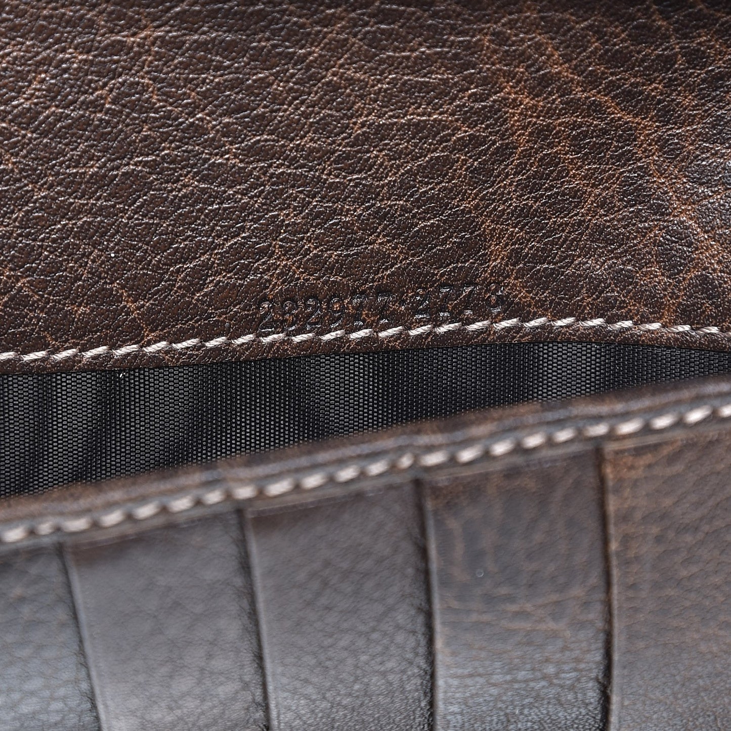 Monogram Calfskin Bamboo Tassel Zip Around Wallet Beige Ebony Chocolate