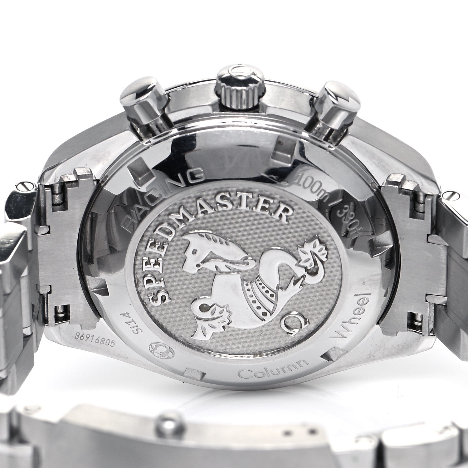 Omega Stainless Steel 40mm Speedmaster Racing Co-Axial Chronograph Automatic Watch Grey 326.30.40.50.06.001 4 of 5