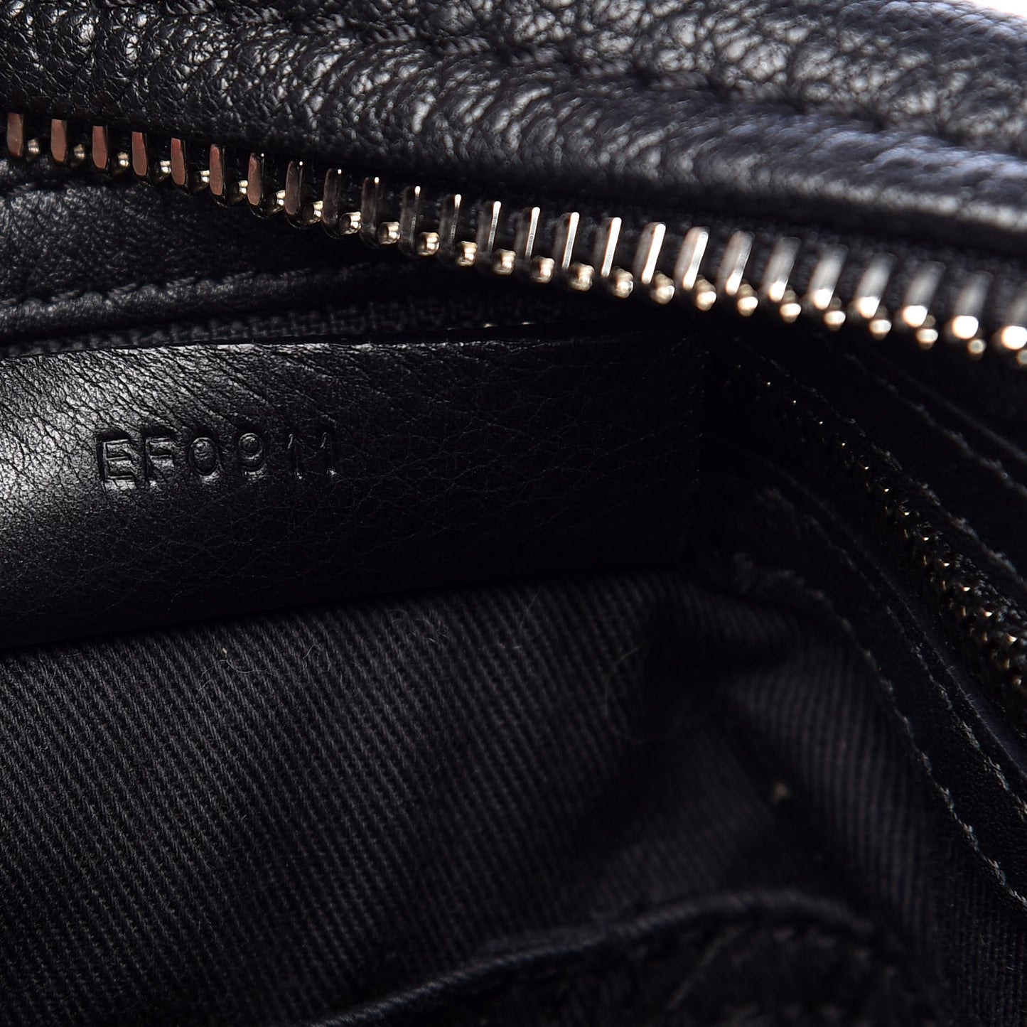 Sugar Goatskin Large Pandora Black