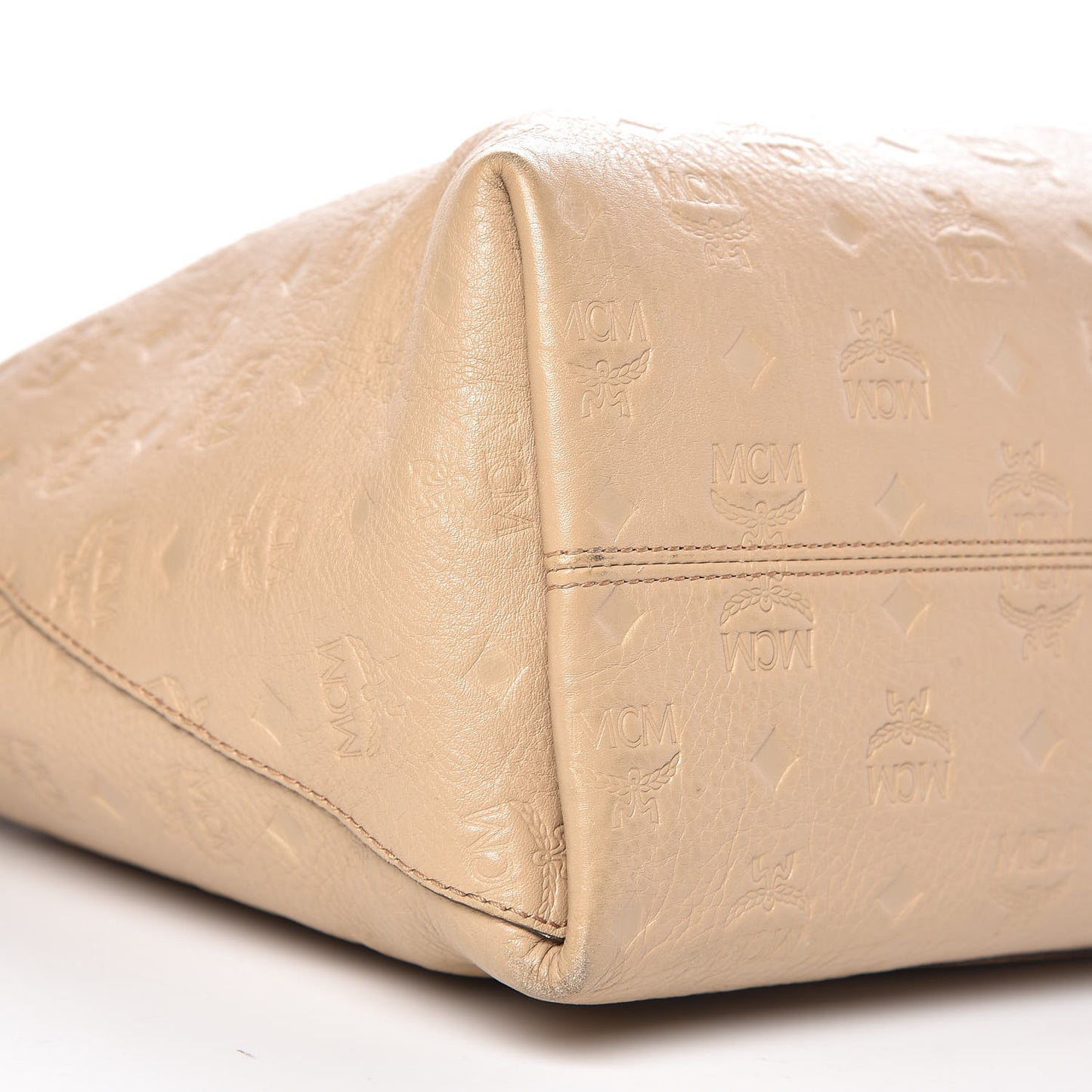 Calfskin Ottomar Monogram Medium Klara Top Zip Tote New Beige