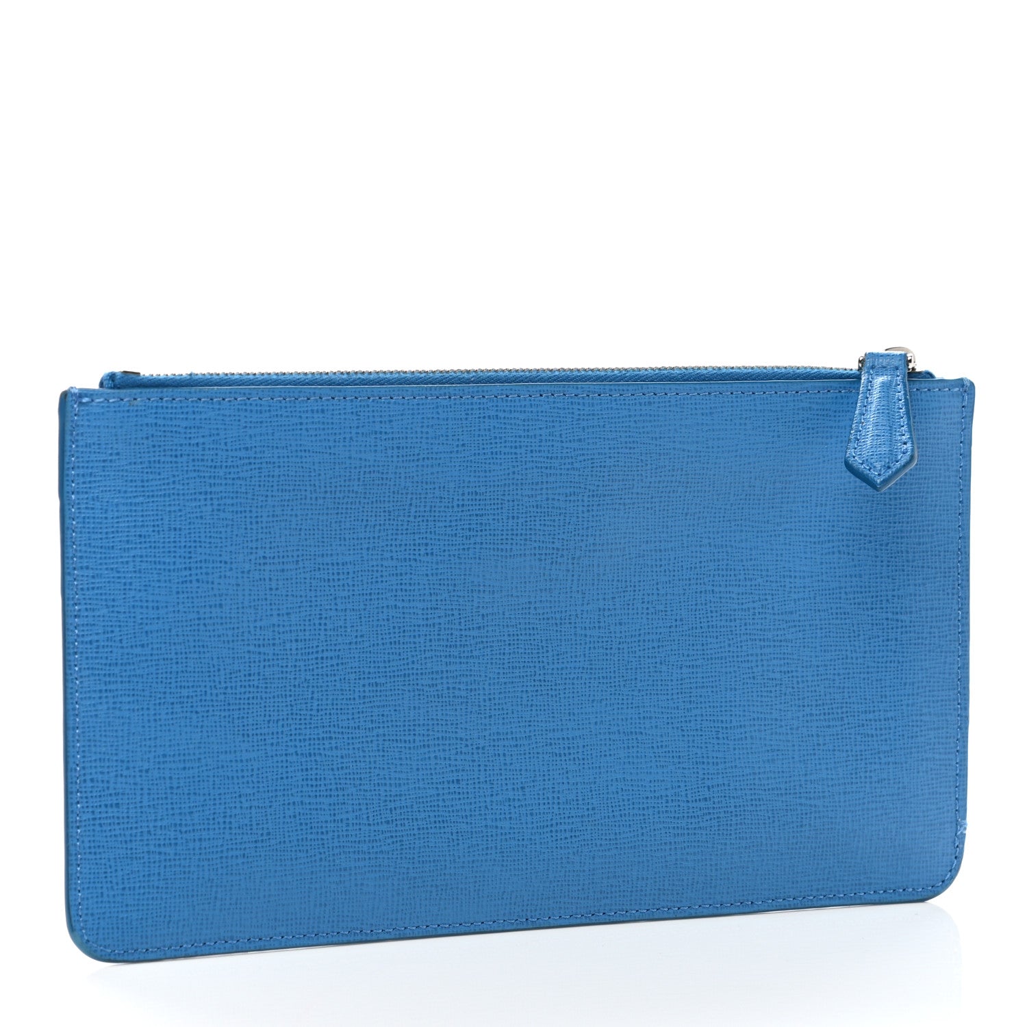 Fendi Vitello Elite Crystal Eye Monster Zip Pouch Royal Blue Papavero Multicolor 3 of 10
