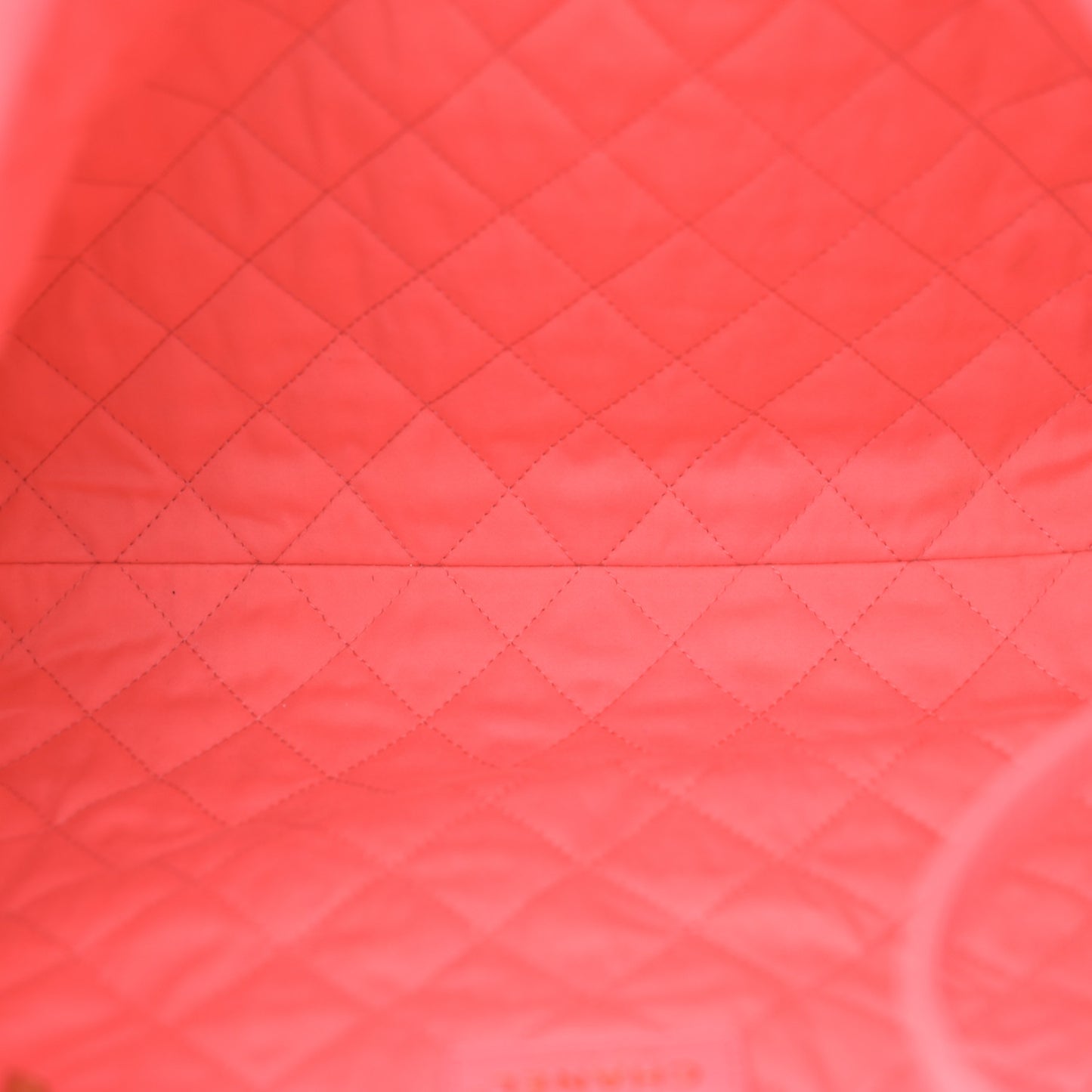 Shiny Calfskin Quilted Chanel 22 Coral Pink