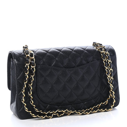 Chanel Caviar Quilted Medium Double Flap Black 3 of 10