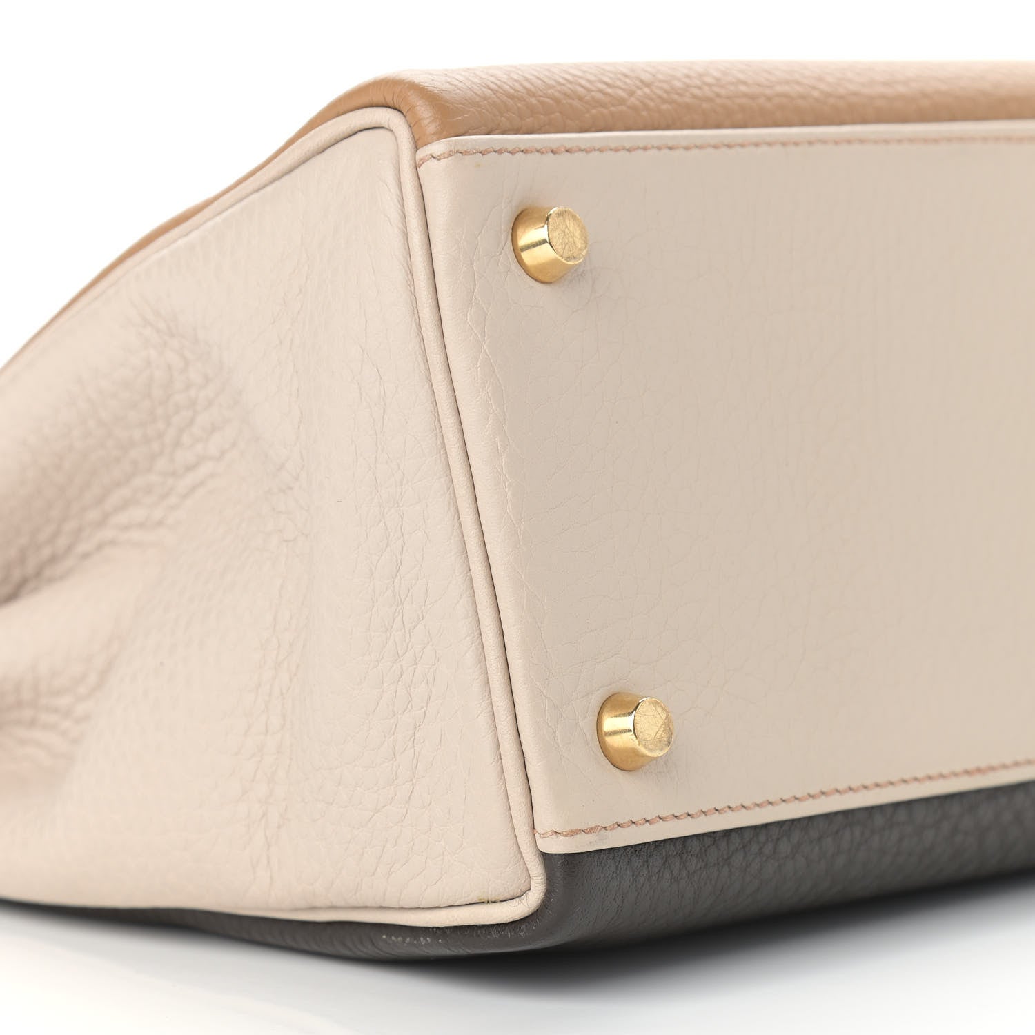 Hermes Togo Tri-Color Kelly Retourne 32 Tabac Camel Ebene Parchemin 9 of 13