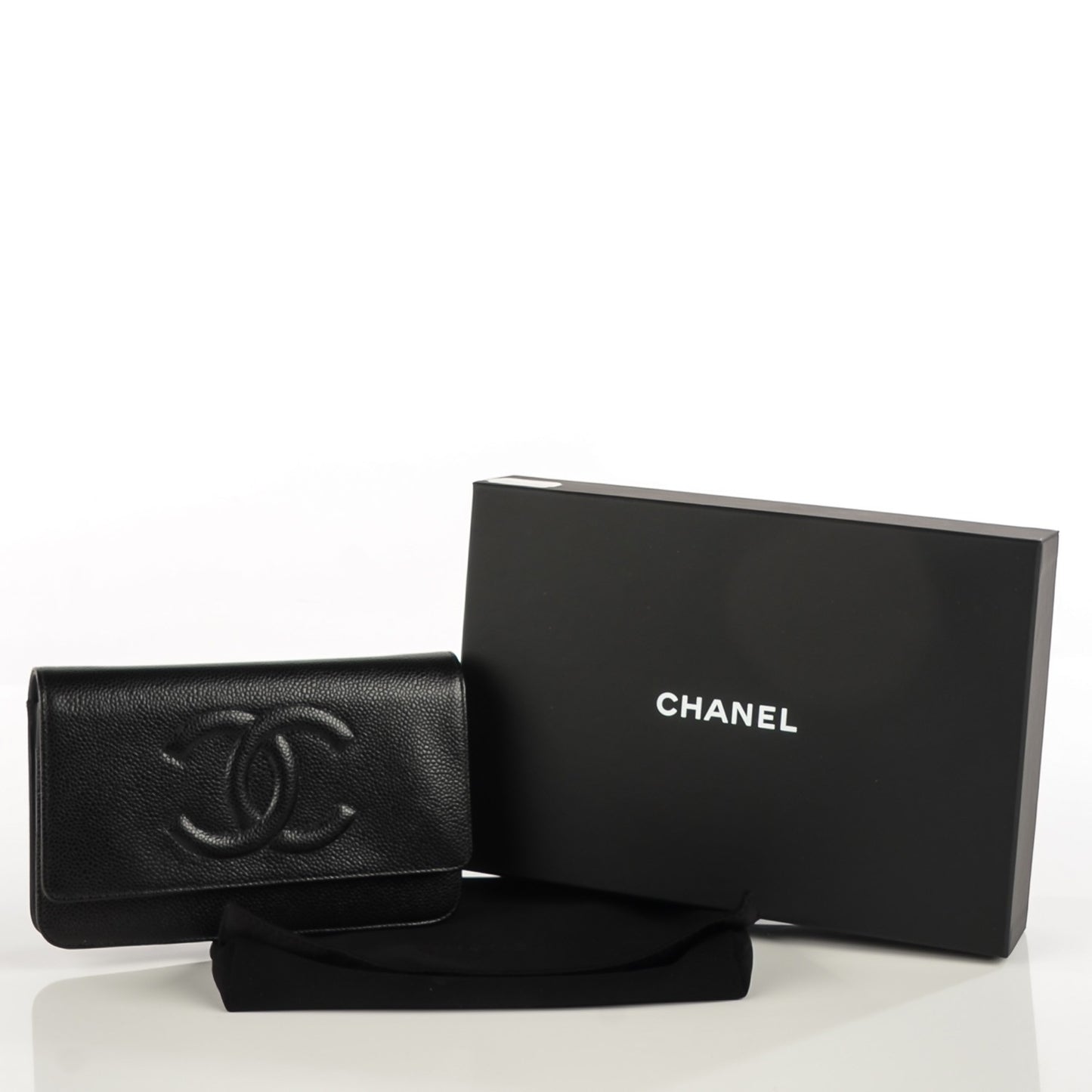 Caviar Timeless CC Wallet on Chain WOC Black