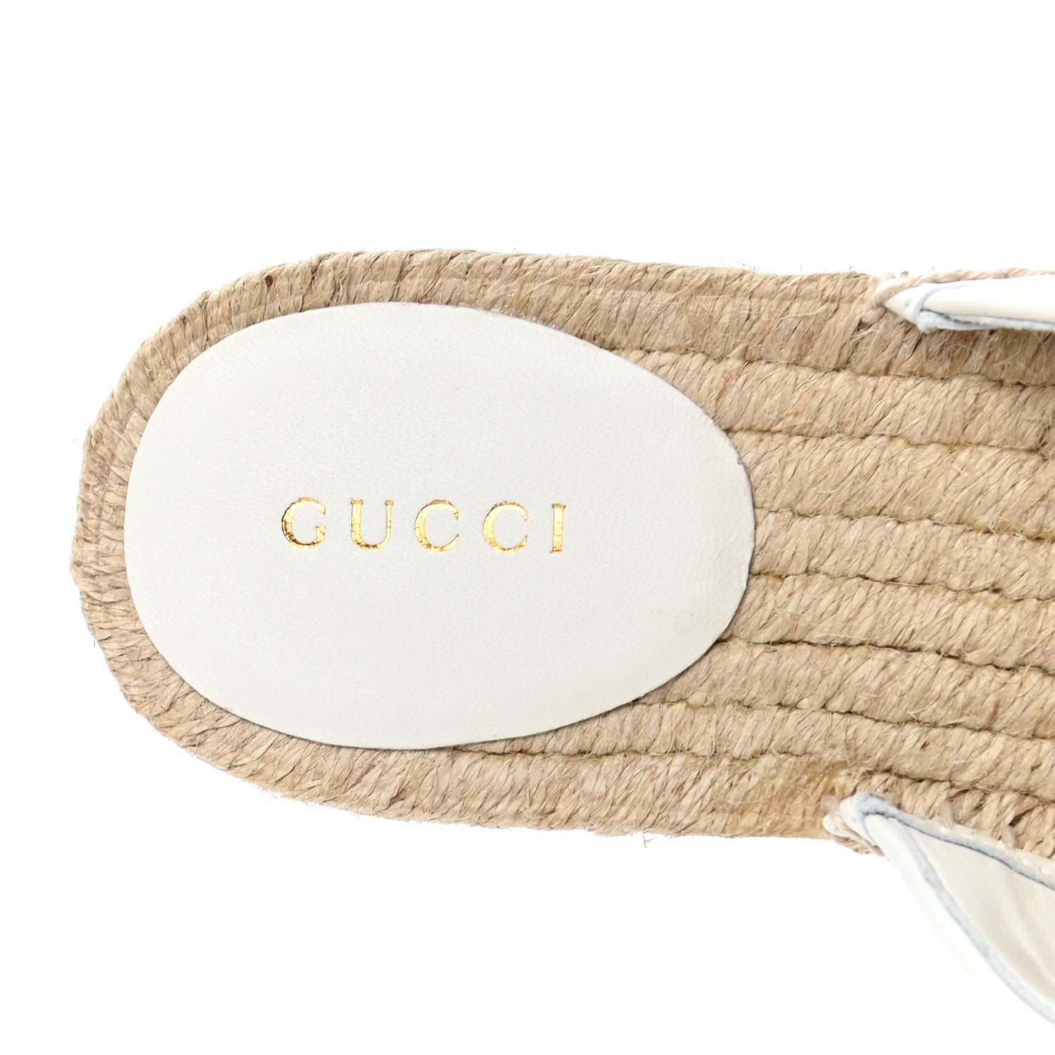 Gucci Nappa Matelasse GG Marmont Espadrille Slippers 36.5 Great White 7 of 9