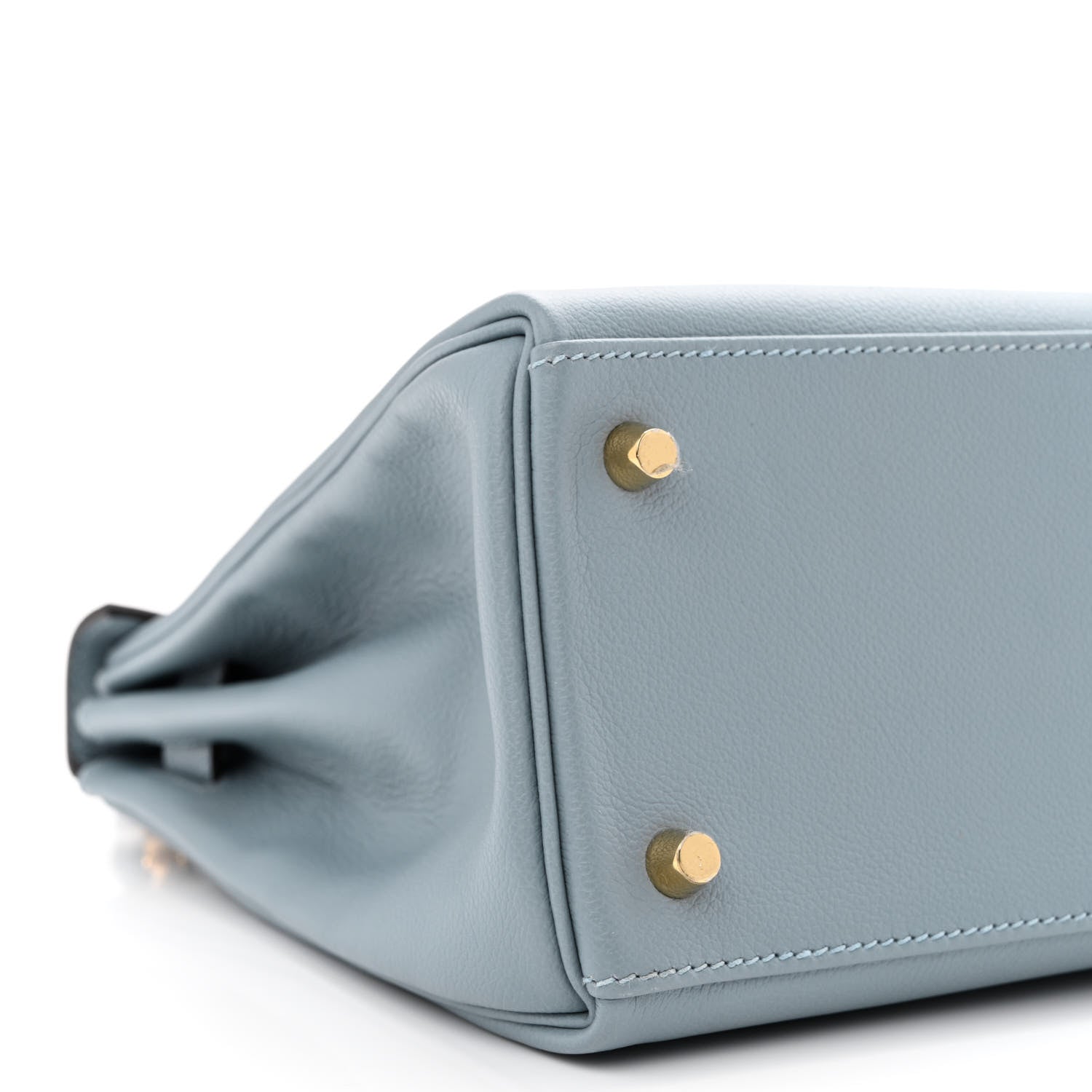 Hermes Evercolor Kelly Retourne 28 Bleu Lin 9 of 11