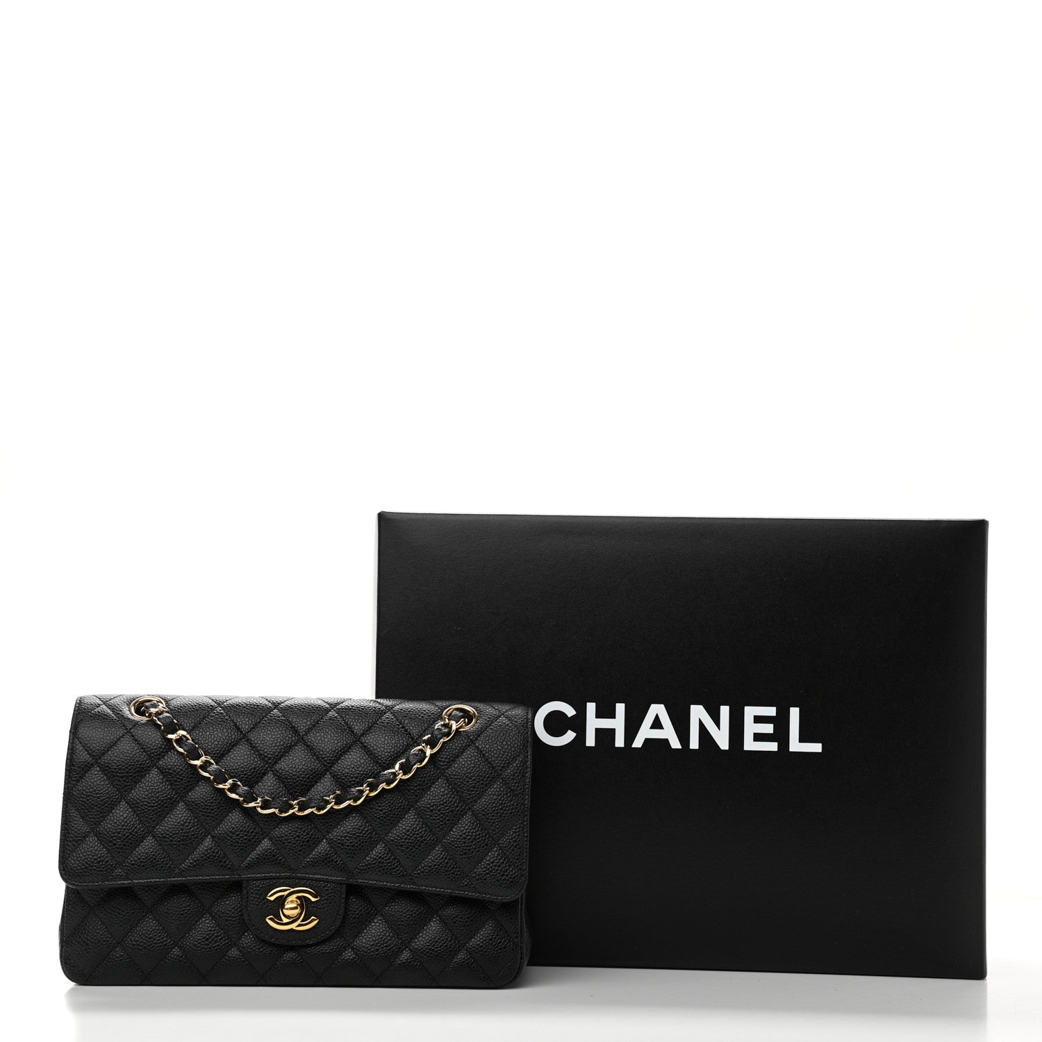 Chanel Caviar Quilted Medium Double Flap Black 10 of 10