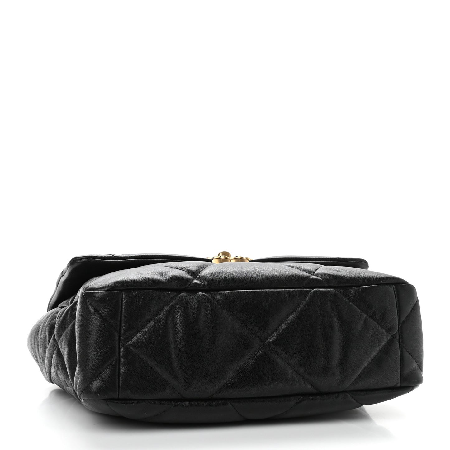 Goatskin Quilted Large Chanel 19 Flap Black