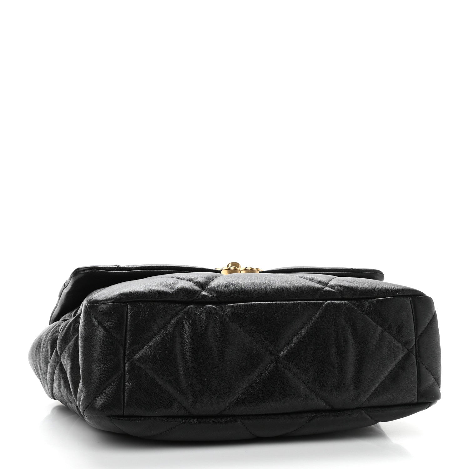 Chanel Goatskin Quilted Large Chanel 19 Flap Black 3 of 10