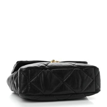 Chanel Goatskin Quilted Large Chanel 19 Flap Black 3 of 10