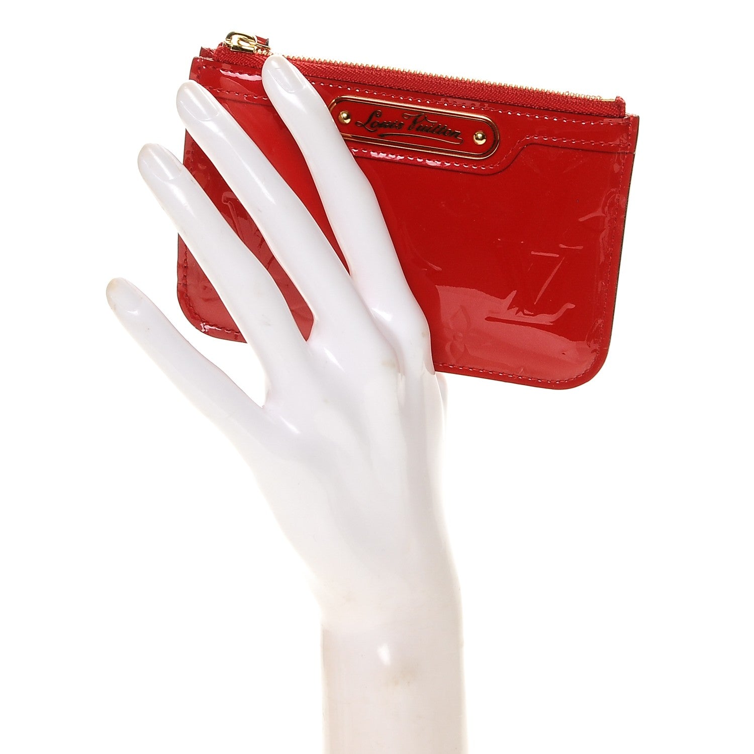 Louis Vuitton Vernis Key Pouch Cherry 2 of 6
