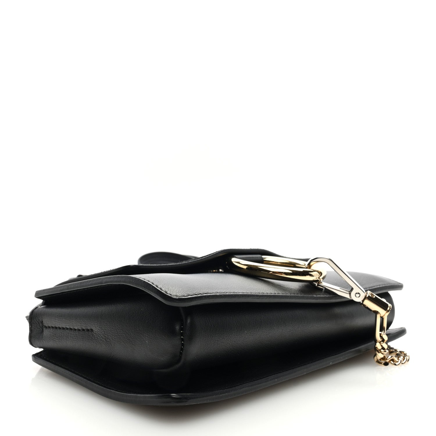 Chloe Suede Calfskin Small Faye Shoulder Bag Black 4 of 8