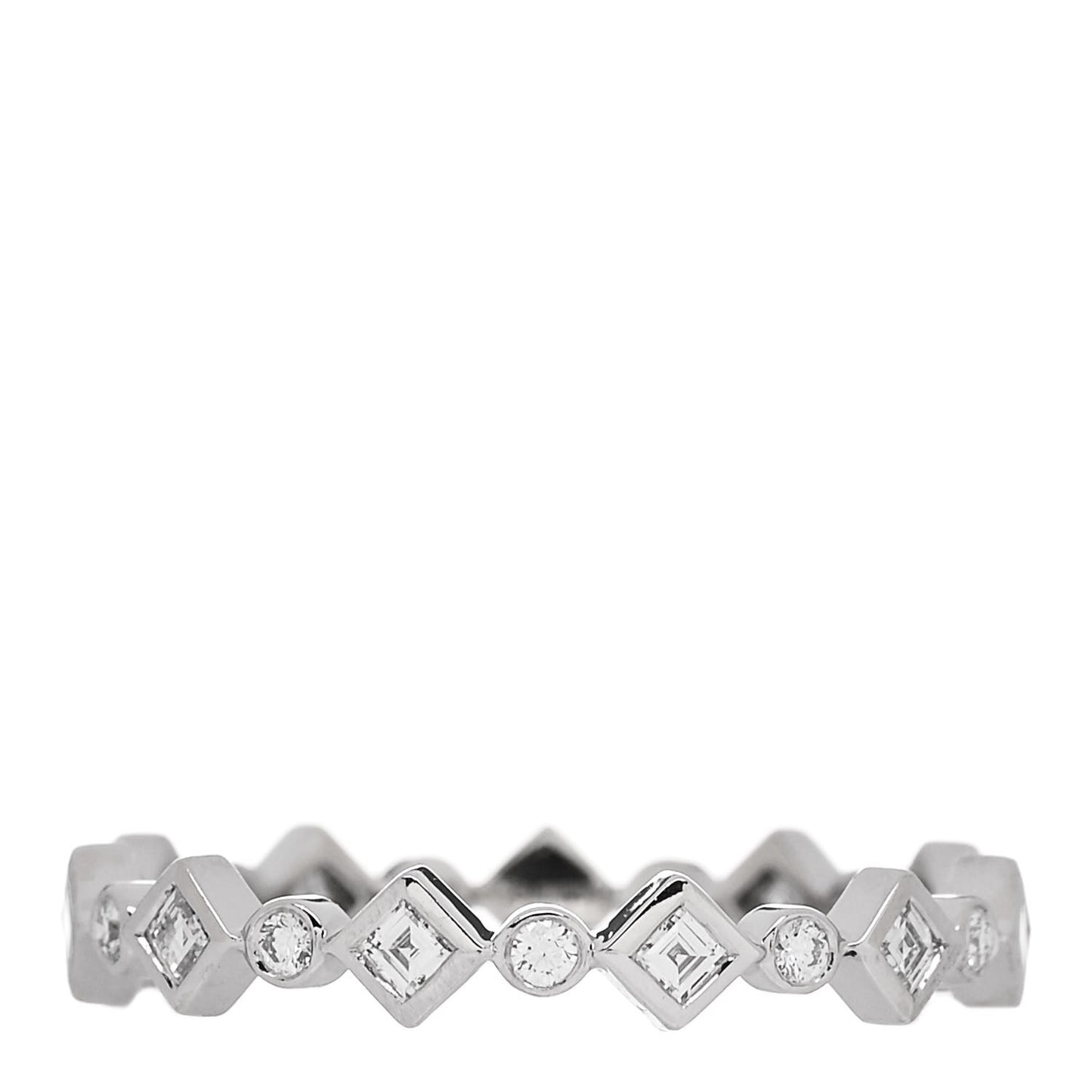 Platinum Diamond Jazz Band Ring 54 7