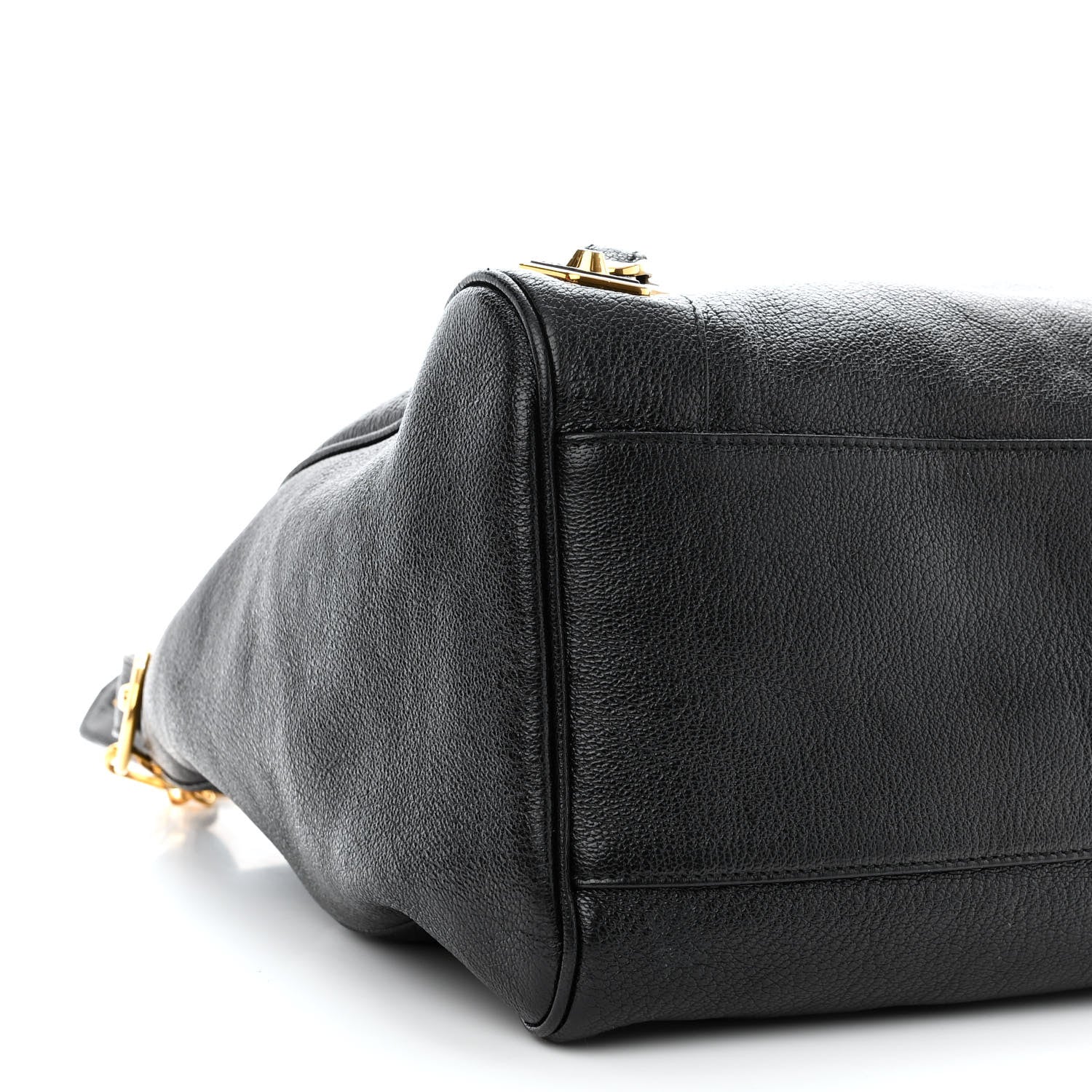 Balenciaga Chevre Gold Metallic Edge Hardware Velo Black 9 of 10