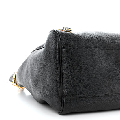 Balenciaga Chevre Gold Metallic Edge Hardware Velo Black 9 of 10
