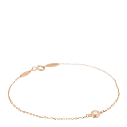 Tiffany 18K Rose Gold Diamond .10ct Elsa Peretti Diamonds by the Yard Bracelet 1 of 3