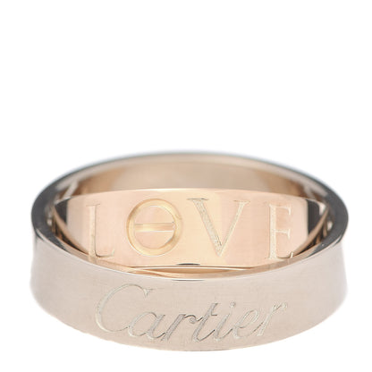 Cartier 18K White Pink Gold 5.5mm Astro LOVE Ring 54 7 3 of 6