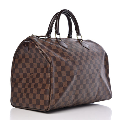 Louis Vuitton Damier Ebene Speedy 35 3 of 9