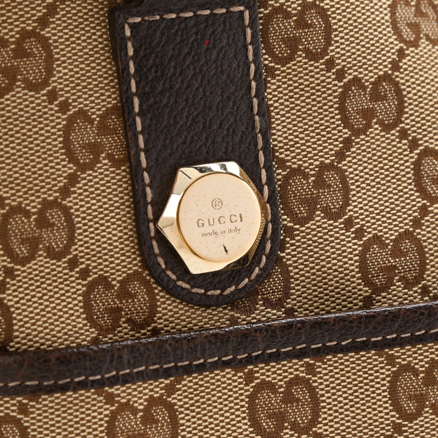 Gucci Monogram Medium Charmy Shoulder Bag Brown 11 of 12