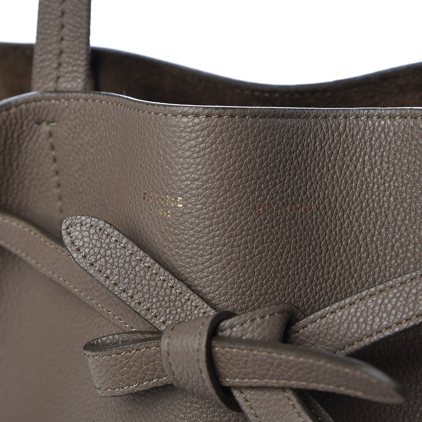 Soft Grained Calfskin Small Belt Cabas Phantom Taupe