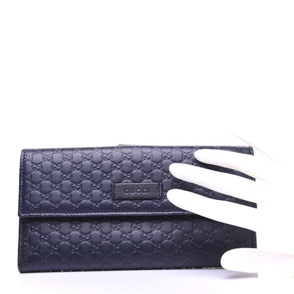 Gucci Microguccissima Continental Flap Wallet Navy 2 of 14