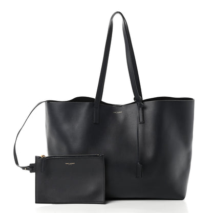 Saint Laurent Calfskin Large Shopping Tote Black 1 of 8