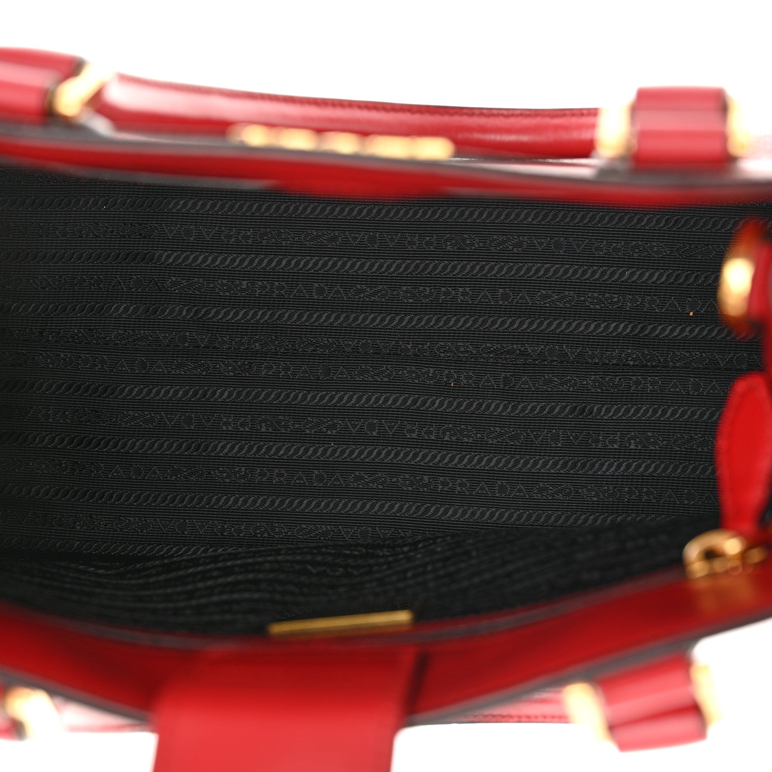 Prada Saffiano Soft Calfskin Tote Fuoco 5 of 11