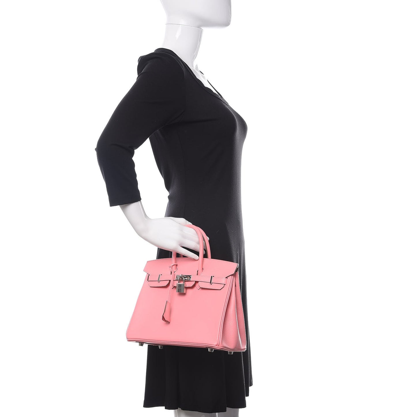 Epsom Birkin 25 Rose Confetti