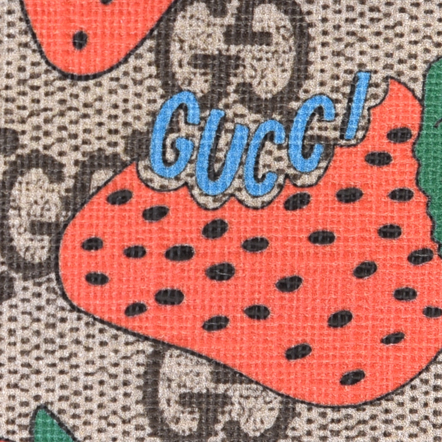 Gucci GG Supreme Monogram Strawberry Key Case 2 of 8