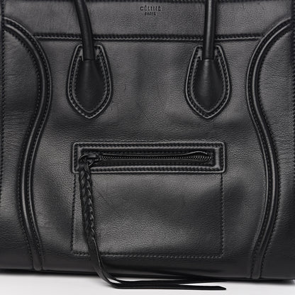 Celine Supple Calfskin Medium Phantom Luggage Black 8 of 8