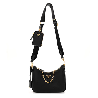 Prada Saffiano Lux Re-Edition 2005 Shoulder Bag Black 1 of 12