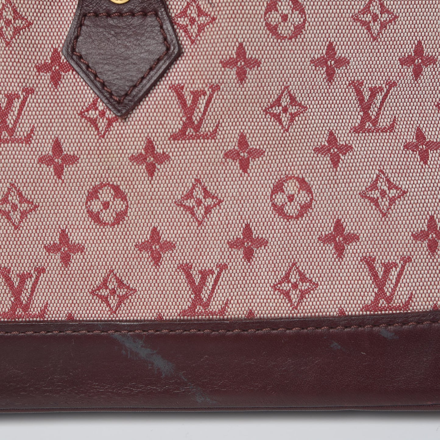 Mini Monogram Alma Long Cherry