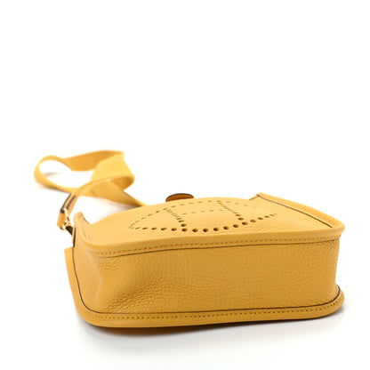 Hermes Taurillon Clemence Evelyne TPM Jaune Ambre 4 of 9