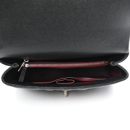 Chanel Caviar Quilted Small Coco Handle Flap Black 5 of 11