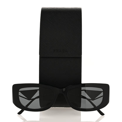 Prada Acetate Sunglasses SPR 14Y Black Slate Gray 8 of 8