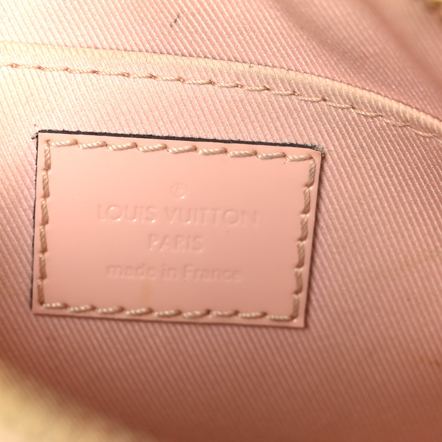 Louis Vuitton Vernis Monogram Alma Mini Rose Ballerine 5 of 10