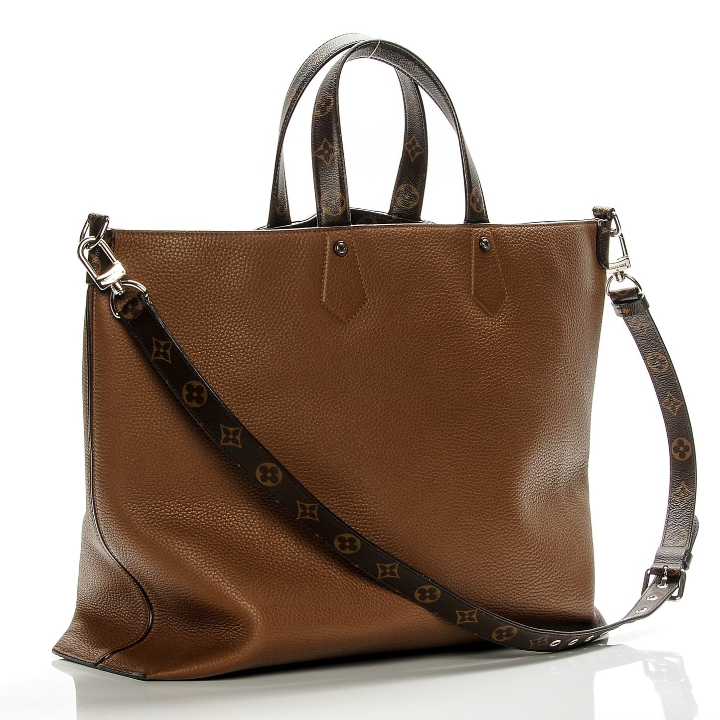 Taurillon Monogram East West Tote Tan