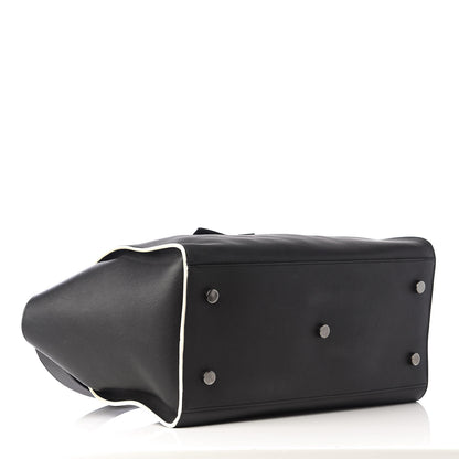 Saint Laurent Calfskin Small Monogram Downtown Cabas Black White 3 of 8