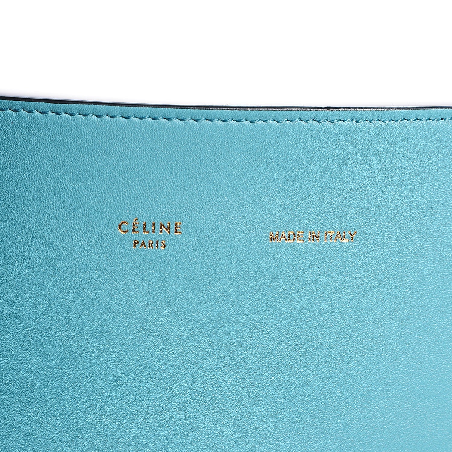 Celine Shiny Smooth Calfskin Small Bi-Color Twisted Cabas Antarctic Brick 5 of 7