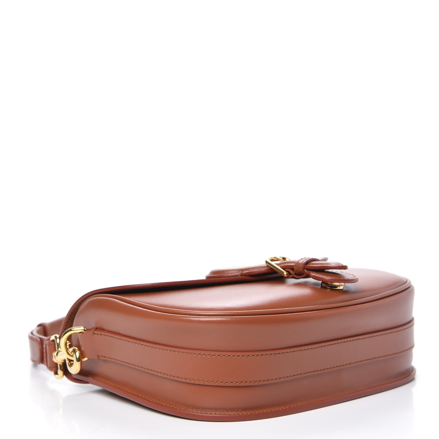 Christian Dior Box Calfskin Medium Bobby Flap Dark Tan 4 of 9