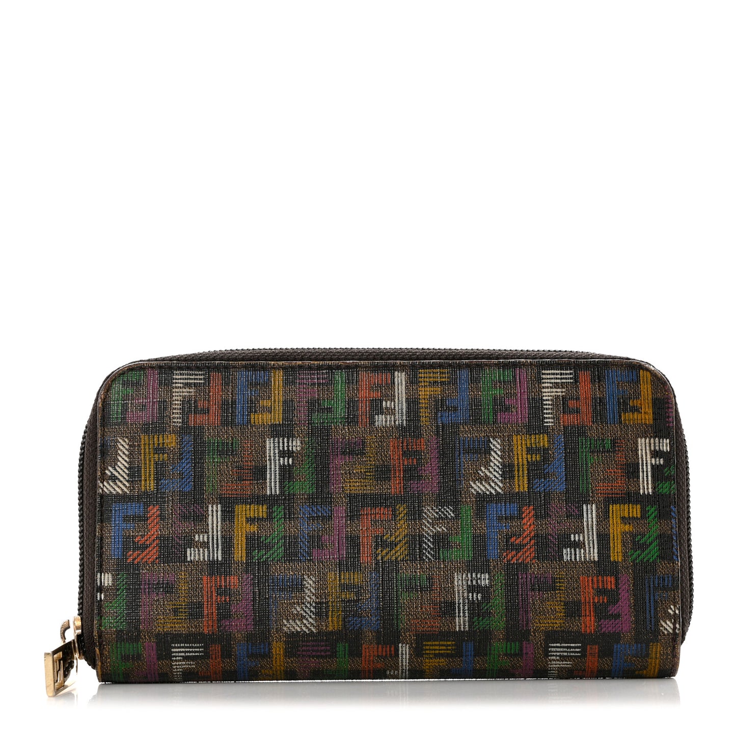 Zucchino Spalmati FF Multicolor Zip Around Wallet Black Multicolor