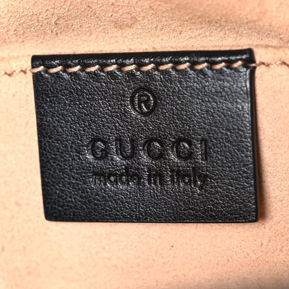 Gucci Calfskin Matelasse Small GG Marmont Chain Shoulder Bag Black 6 of 12