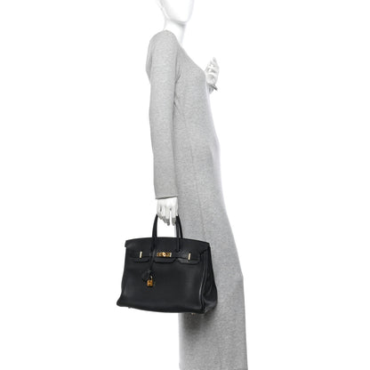 Hermes Togo Birkin 35 Black 2 of 12