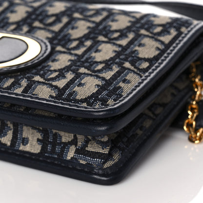 Christian Dior Oblique 30 Montaigne 2-In-1 Pouch Blue 8 of 9