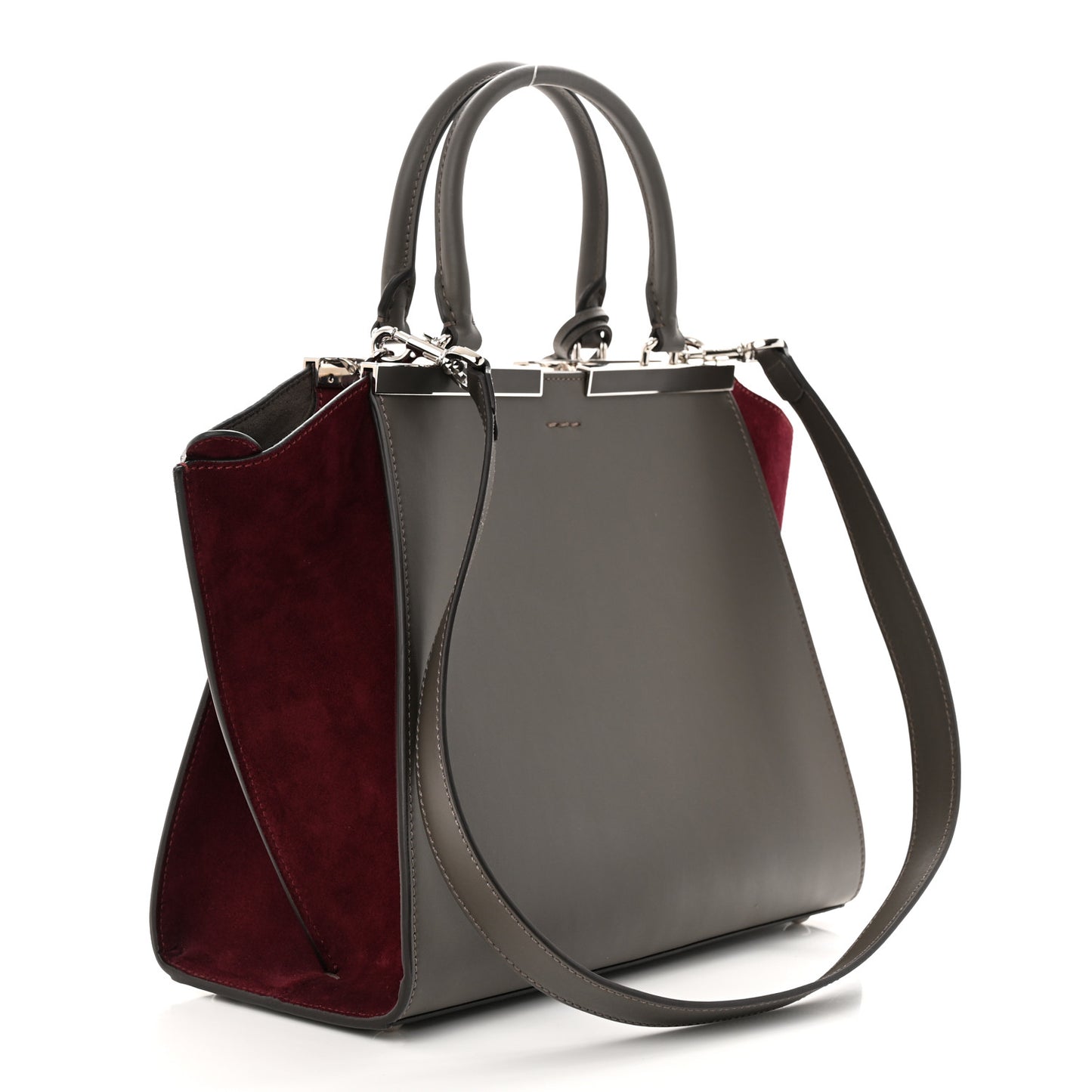 Vitello Baltico Kore Petite 3Jours Tote Carbone Bordeaux
