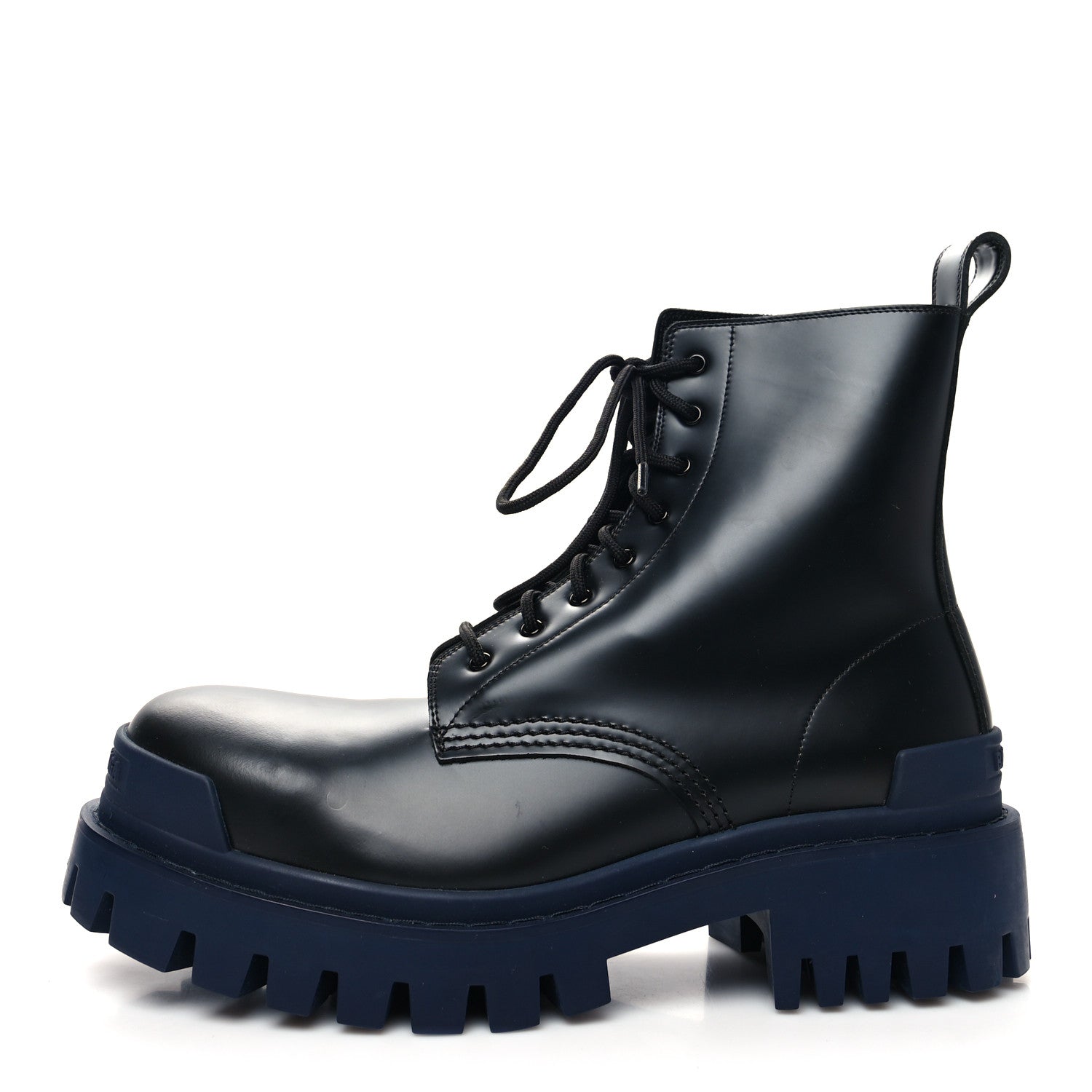 Balenciaga Calfskin Strike 20mm Lace Up Boots 40 Black 1 of 8