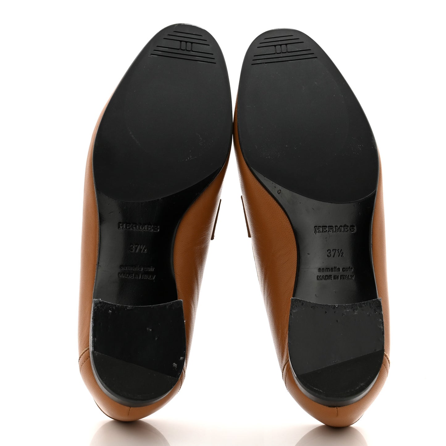 Goatskin Womens Paris Loafers 37.5 Naturel Black