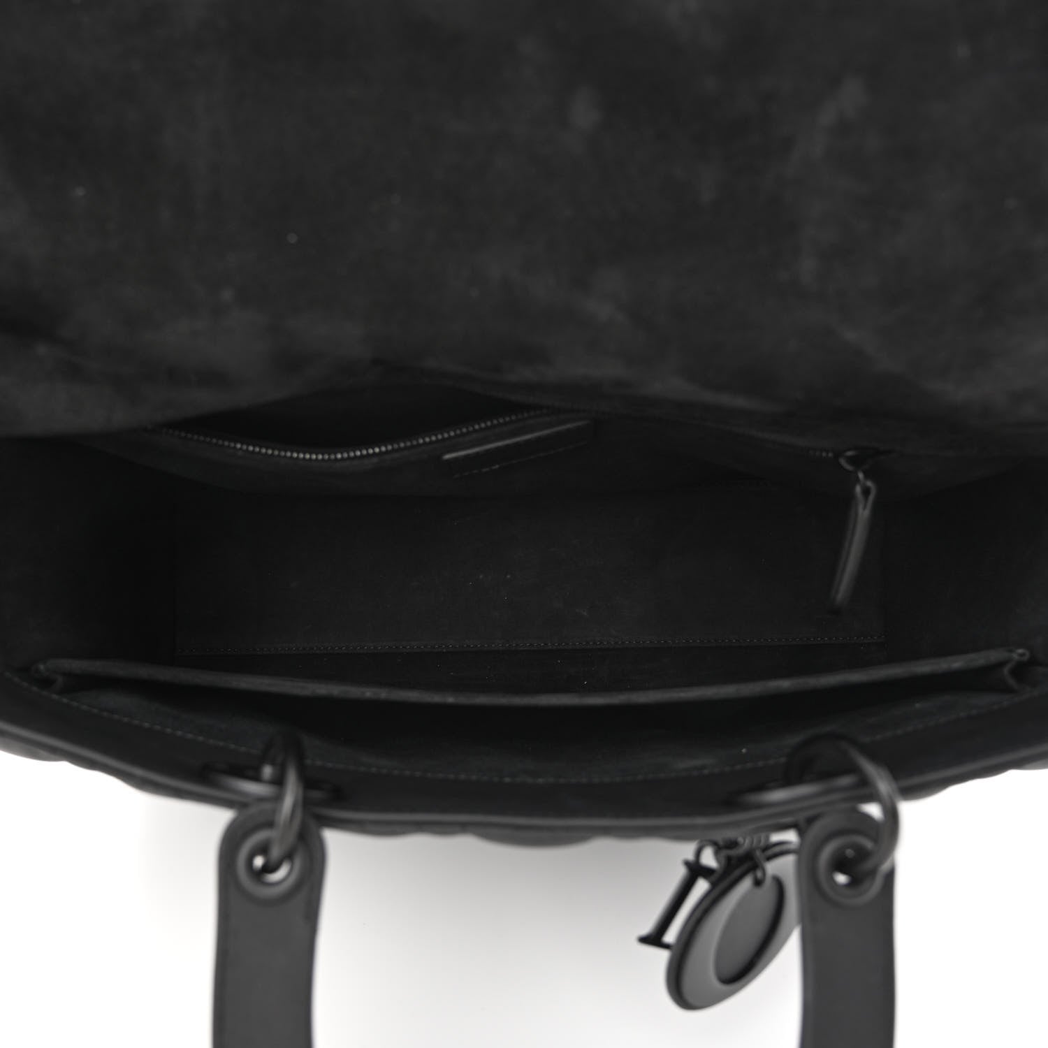 Christian Dior Ultra Matte Calfskin Cannage Large Lady Dior Black 5 of 10